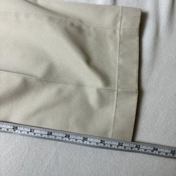 Brooks‎ Brothers Men's Size 35x32.5 Tan Cream Cotton Flat Front Chino Pants - Picture 7 of 8